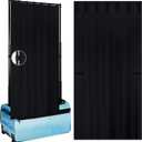 Privacy Curtain for Dance Bag with Rack, Portable Dance Changing Room Competition Dance Bag Curtain, Dancer Backstage Privacy Changing Screen for Dance Suitcase Rolling Dance Garment Bag Accessories (Black)