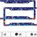 Sea Turtle License Plate Frame 2 Pack Accessories Cars Decor 12.3 X 6.3 Inches for Men Women
