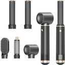 5 in 1 Hair Styler Curler & Air Dryer Brush, Low-Speed Negative Ionic Hair Tools Drying, Multi Air Styler, Professional Blow Dryer Brush for Curling Volumizing Straightening Styling (Gray)