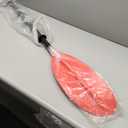 OCEANBROAD Kayak Paddle Alloy Shaft Kayaking Boating Canoeing Oar with Paddle Leash Orange