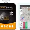 Supershieldz (2 Pack) Designed for Garmin DriveSmart 61/65 / 71/76 Tempered Glass Screen Protector, Anti Scratch, Bubble Free