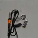 60W Adjustable Temperature Soldering Iron Kit - 9-in-1 With 5 Tips, Solder Wire Stand for Soldering and Repair (Orange)