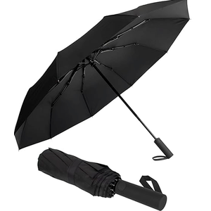 Umbrella for Rain and UV Sun Protection, Compact Portable Travel Car Folding Umbrella, Windproof Lightweight Automatic Open and Close UPF50+ for Men Women 10 Ribs