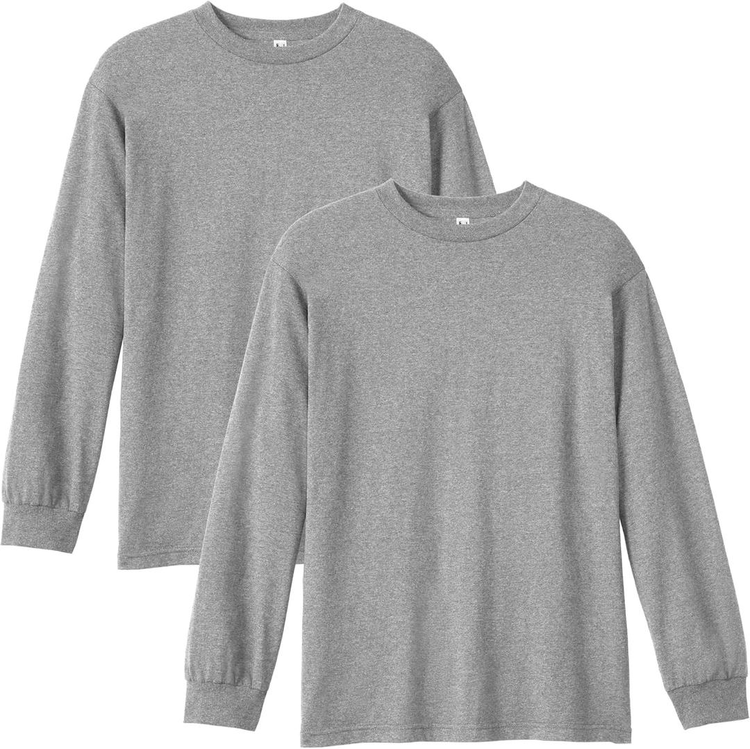 American Apparel Unisex-Adult Long Sleeve T-Shirt, Style G1304, 2-Pack (XX-Large)