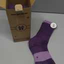 Anlisim Merino Wool Hiking Socks for Women Thermal Winter Warm Boot Work Cushion Socks 5 Pairs (Medium, Purple/Black/Pink(5 Pairs)