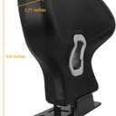 Mokuo C-Shape Motorcycle Backrest - Universal Easy-Mount Base, Comfortable Body-Hugging Support with PU Foam, Fits ATV Scooter Cruiser Moped & Bike