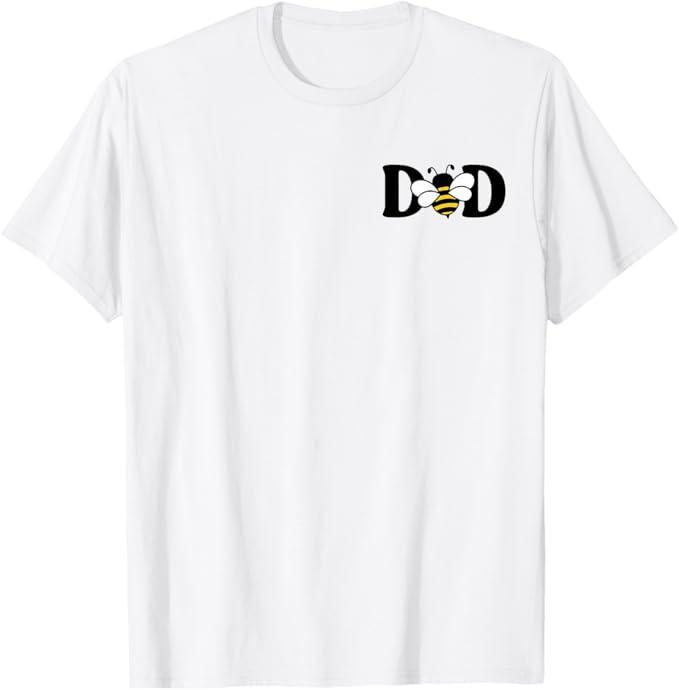 Dad Bee Cute Beekeeping 1st Birthday Matching Family Dada T-Shirt, Size XL