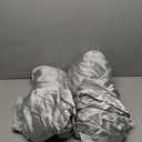 KKJIAF 4 Pack Silver Satin Round Tablecloth 108 Inch, Silky Satin Round Table Cover, Overlay Dining Table Cloths for Wedding Buffet Parties Banquet Decoration