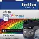 Brother Genuine LC406BK Standard Yield Black INKvestment Tank Ink Cartridge