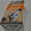 IMUSA USA Small 3.8" Marble Mortar and Pestle for Grinding and Crushing