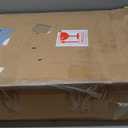 U-Shaped Pedestal Sink Storage Cabinet with 2 Doors & Shelf, Freestanding Bathroom Vanity Organizer Under Sink, 60cm Wide MDF Cupboard for Toiletries & Cleaning Supplies, White