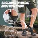 ANTSANG 6 Pairs Merino Wool Ankle Hiking Running Socks Compression Thick Cushion Breathable No Show Socks for Men Women M