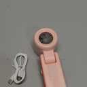 Handheld Portable Fan with Ice Cooler: 100-Speed 5500mAh Rechargeable Handheld Fan, 12H Time Hand Cooling Personal Fans with 20000 RPM Air Turbo Tech for Travel Outdoor (Pink)