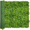 ODTORY Artificial Plant Wall Roll: 60 X 120 in (50 sqft) UV-Anti Ivy Privacy Fence Screen Faux Greenery Panels Backdrop Boxwood Ivy Vine Leaf Hedge for Indoor Outdoor Green Decor