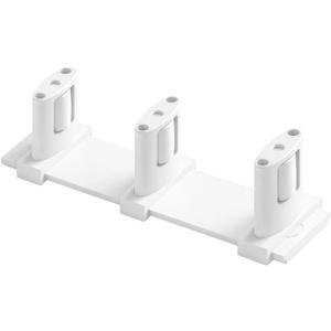 Sliding Closet Door Floor Roller Guide - Adjustable Width 3-Roller Design - Easy Install! (White) | Grovers Home Solutions