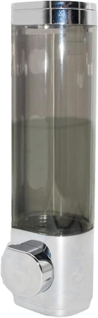 1-Chamber Soap Dispensers Wall Mount,400ml Bathroom Shower Pump Dispenser,Press Manually Lotion Shower Soap Dispenser Usefor Home,Bath,Kitchen,Hotels,Restaurants(Silver)