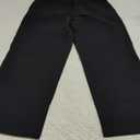 Weintee Women's Petite Cotton Pull On Pants with Pockets (Black, L)