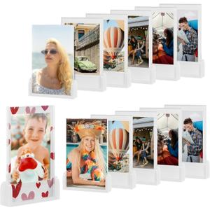 Polaroid Frame for Photos, Instax Mini Frames, 2x3 Picture Frames for Polaroid Fujifilm Instax Mini Film, Small Wallet Size Picture Frame, Baby Photo Frame (Pack of 12)