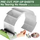 600 Count Pre-Cut Aluminum Foil Sheets, 12" x 10.6" Inch Pre Cut Aluminum Foil sheets for Restaurant Use, Disposable Foil Sheets for Food, Hot Dogs, and Sandwiches