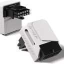 EZDIY-FAB PCIe 5.1 Adapter - 600W 12+4pin,16pin 12VHPWR GPU Power Connector,12V-2x6 GPU Adapter,90 Degree Right Angle - Compatible with RTX 3090Ti, 4070Ti, 4080, 4090 GPU - RVS Type, White, 1 Pack