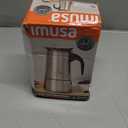 IMUSA USA B120-22061M Stainless Steel Stovetop Espresso Coffeemaker 4-Cup, Silver