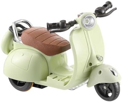 Scooter with Light and Music, Decor Desktop Ornaments, Interactive Rotating