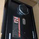 Smart Biometric safe with fingerprint lock (9.84"H x 9.84"D x 13.78"W), Small Safe Box with Silent Mode & Backlit Keypad & LED Light, safe for money for Rich Person