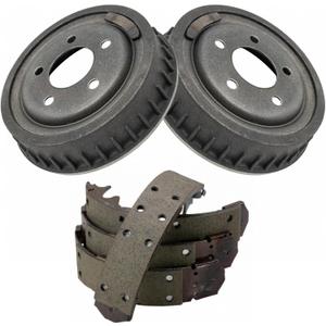 TRQ Rear Brake Shoe & Drum Kit Compatible with 1998-2009 Ford Ranger Mazda B4000