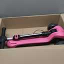 24V Electric Scooter for Kids w/150W Powerful Motor, Thumb Throttle, LCD Screen, Bluetooth, Light-Up Stem Deck & Wheels, 3 Adjustable Heights, 5MPH Safe Speed, 3 Wheel Electric Scooter for Kids (Pink)