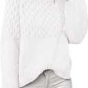 PRETTYGARDEN Oversized Sweaters for Women 2025 Fall Cute Cable Knit Long Sleeve Crewneck Chunky Pullover Tops Winter Clothing (M)