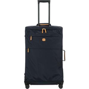 Bric's X-Bag Large Spinner with Frame, Water-Resistant 360 Wheeled Checked Luggage with Ergonomic Handle and Organized Interior 30 Inch, Navy