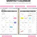 ZOTIA Planner 2026-2027 Weekly & Monthly Calendar Planner Jul 2026-Jun 2027 | Gentle Bloom, 8.5" x 11", Cute Hardcover Student Teacher Planning Agenda Book with Tabs, Perfect for Office School Supplies