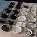 3.75 Inch Porcelain Dipping Dish, Ceramic Soy Sauce Wasabi Plates, Side Dish Bowls, Small Bowl/Dish for BBQ, Condiments, Appetizer, Dessert, Sushi, Party (4Pack, Pink Sakura)