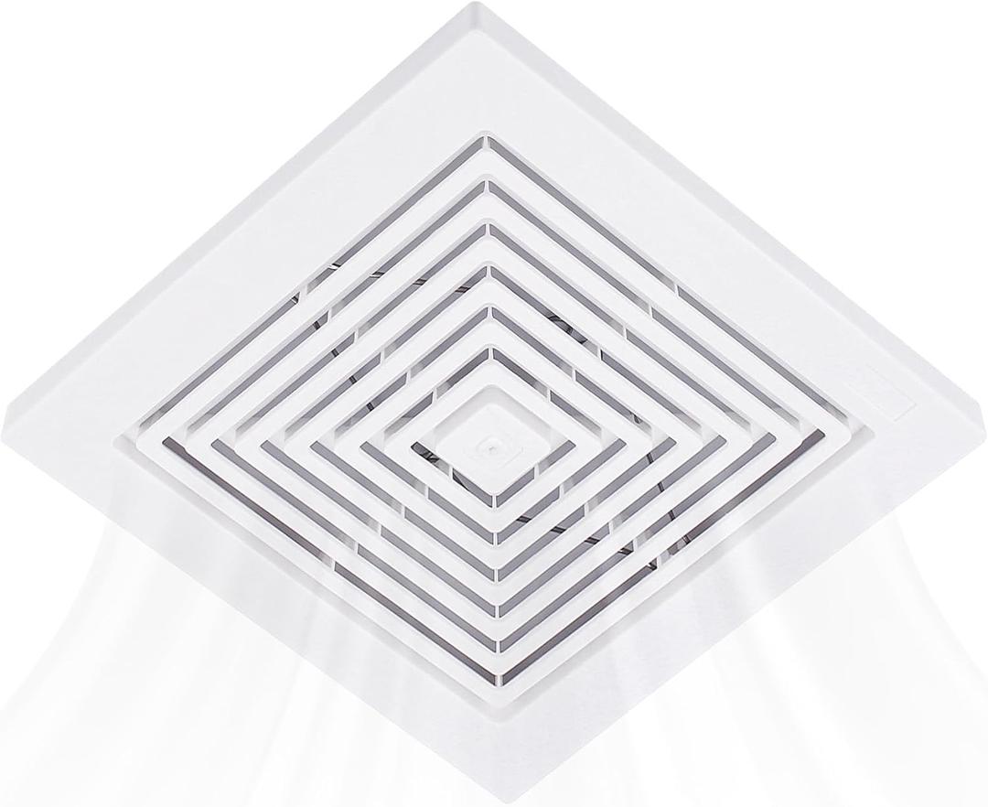 97011723 Bathroom Ceiling Fan Grille with Springs Replacement Parts for Br-oan-Nu-Tone Square Ceiling or Wall-Mount Exhaust Fan Fits Models 663 670 671 688 689 Bathroom Exhaust Upgrade Grille Cover