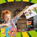 Funrous 24 Pcs Christmas Books with 24 Stacking Crayons Holiday Activity Books Rainbow Crayons Stocking Goodie Bag Stuffer Party Favors Supplies (Mexico Style)