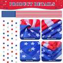 Leinuosen 4th of July American Flag Hanging Banner Independence Day USA Decor 144 x 15 Inch Stars Stripes Decoration Red Blue White Garlands Set 250th Anniversary Patriotic Memorial Day (4th of July)