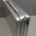 Folding Camping Table with Storage Net,3ft Portable Aluminum Folding Table with 3 Adjustable Height Max 27.3 Inch for Outdoor Backyard BBQ Picnic Cooking Tents Beach Indoor BedroomSilver