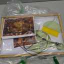 Sand Painting Light Box Light Table for Kids Wooden Sand Art Table with 10 Cards Sand Sensory Toy (11161 in)