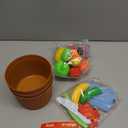 Toddler Toys Play Food Set, Learning Toy Cutting Food with Color Sorting Basket, Pretend Play Kitchen for Toddler 1-3 Preschool Learning Activities Montessori Toys for 1 2 3 Year Old Toddlers Kids