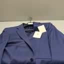 Calvin Klein Men's Slim Fit Suit Separates | Wool Jacket for Customized Sizing | Tailored Mens Suit with Notched Lapel (44, Blue Twill)