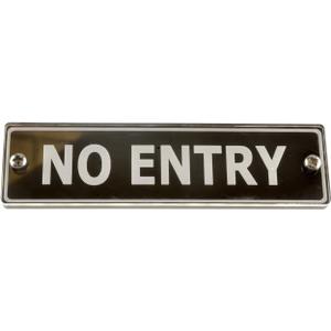 Origin No Entry Door Sign Corporate Hotel Restaurant Contemporary Style (Small Size)