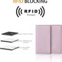 Travelambo RFID Blocking Wallet Women Small Womens Wallet Credit Card Holder Mini Compact Trifold Wallets for Women with Coin Pocket Zipper (Napa Purple)