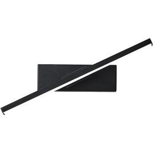 Aluminum and Iron led Wall lamp - Black Shower Light with 330-degree Rotation, Eye-Friendly Reading or Bedside lamp, 11.8" Vanity Lights for Mirror, 1 Pack