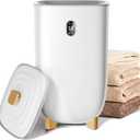 35L Towel Warmer, Large Towel Warmers for Bathroom, Hot Towel Warmers with 2 Heating Modes, Auto Shut-Off, LCD Screen, Fits 2 Blankets, Bathrobes, White