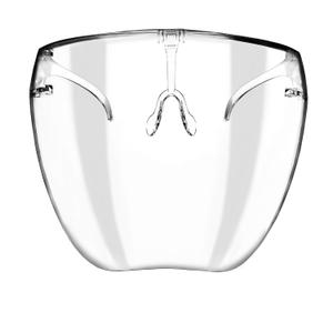 zeroUV - Protective Face Shield Full Cover Visor Glasses/Sunglasses (Anti-Fog/Blue Light Filter) (Clear/Clear) Single