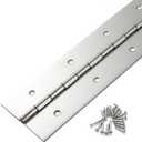 Marine Grade Heavy Duty Piano Hinge 36 Inch x 2 Inch Width, True 0.060'' Thick Stainless Steel Piano Hinge for Heavy Duty Cabinet, Door, Toolbox, Metal Plate, Furniture, Industrial Project
