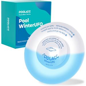 POOLACC 4-in-1 Winter Pool Closing Kit for Above-Ground & In-Ground Pools, Treats Up to 15,000 Gallons Pool Winterizing Kit, Long-Lasting Easy-to-Use Swimming Pool Clarifier & Enzyme (1-Pack)