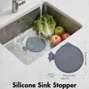Revolutionary Kitchen Sink Drain Strainer & Sink Stopper/Patented Reversible Kitchen Sink Strainer, Anti-Clogging Sink Strainer Basket, Handmade Kitchen Gadgets, 304 Stainless Steel & Rust-Proof