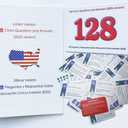 US Citizenship Flash Cards 2026-128 USCIS Civics Questions & Answers, Civics Test Flash Cards Bilingual Booklet Combo Set - Tarjetas de ciudadania 2026 ingls y espaol, Naturalization Study Guide
