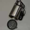 12V Car Heating Cup Car Heated Mug, 450ml Stainless Steel Travel Electric Coffee Cup 14oz. Insulated Heated Preservation Mug